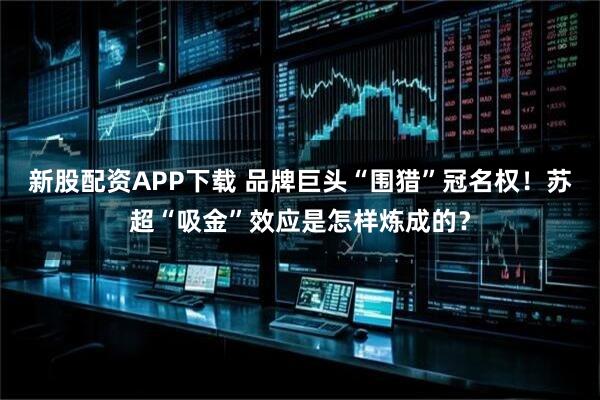 新股配资APP下载 品牌巨头“围猎”冠名权！苏超“吸金”效应是怎样炼成的？